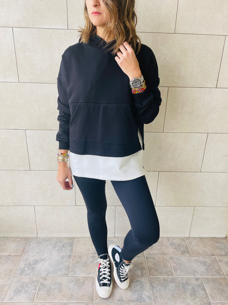 Black Combined Hoodie