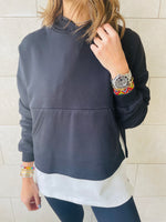 Black Combined Hoodie