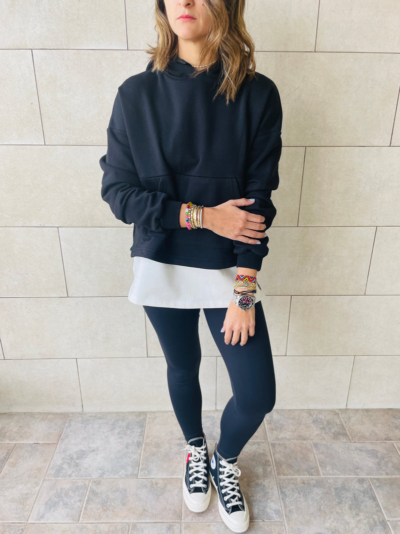 Black Combined Hoodie