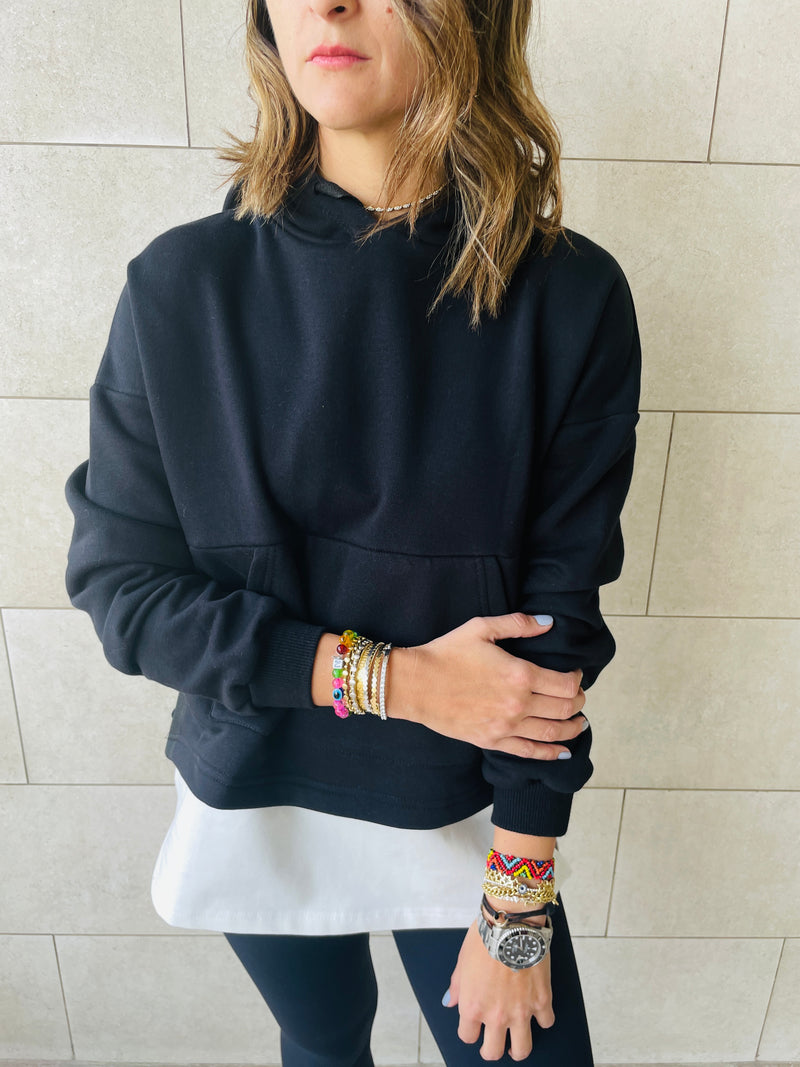 Black Combined Hoodie