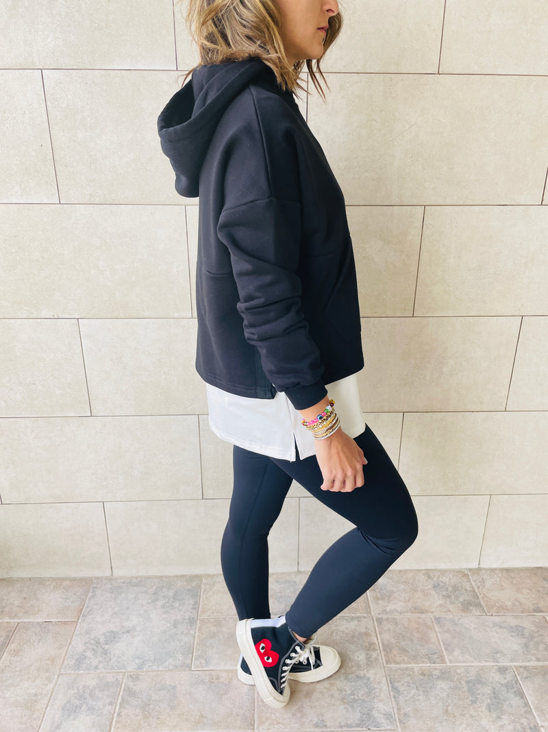 Black Combined Hoodie