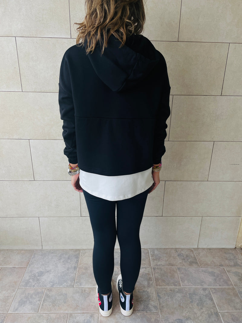 Black Combined Hoodie