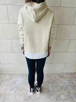 Beige Combined Hoodie