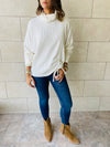 White Pull Side Knit