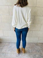 White Pull Side Knit