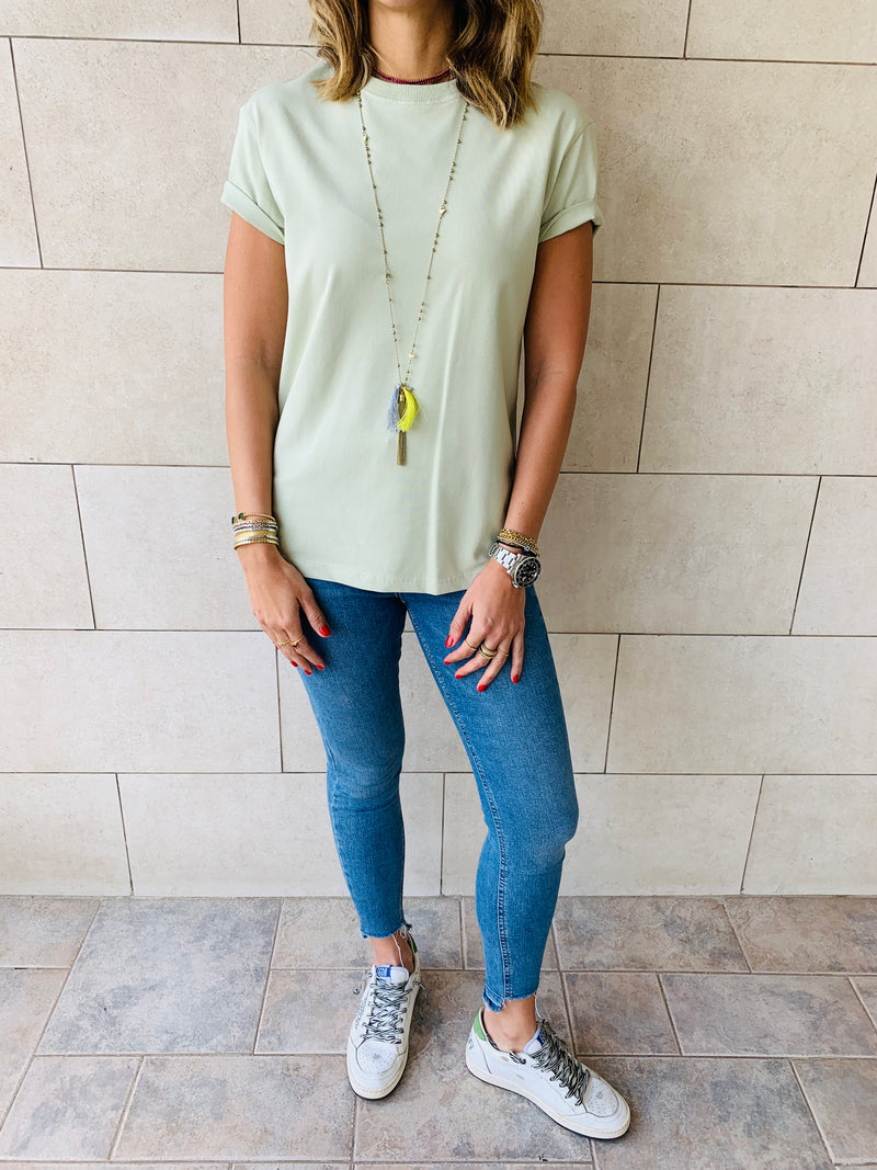 Black & Sage Crew T-Shirt Set