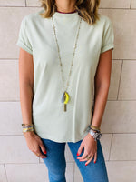 Black & Sage Crew T-Shirt Set