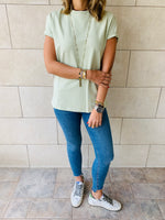 Black & Sage Crew T-Shirt Set
