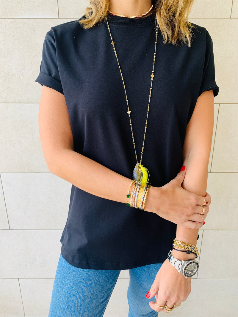 Black & Sage Crew T-Shirt Set