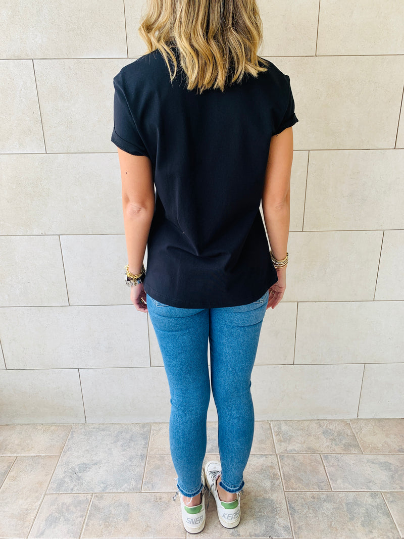 Black & Sage Crew T-Shirt Set