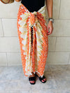 Orange Confetti Pareo Beach Wrap