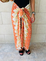Orange Confetti Pareo Beach Wrap