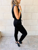 Black Velour Corduroy Set