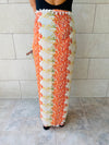 Orange Confetti Pareo Beach Wrap