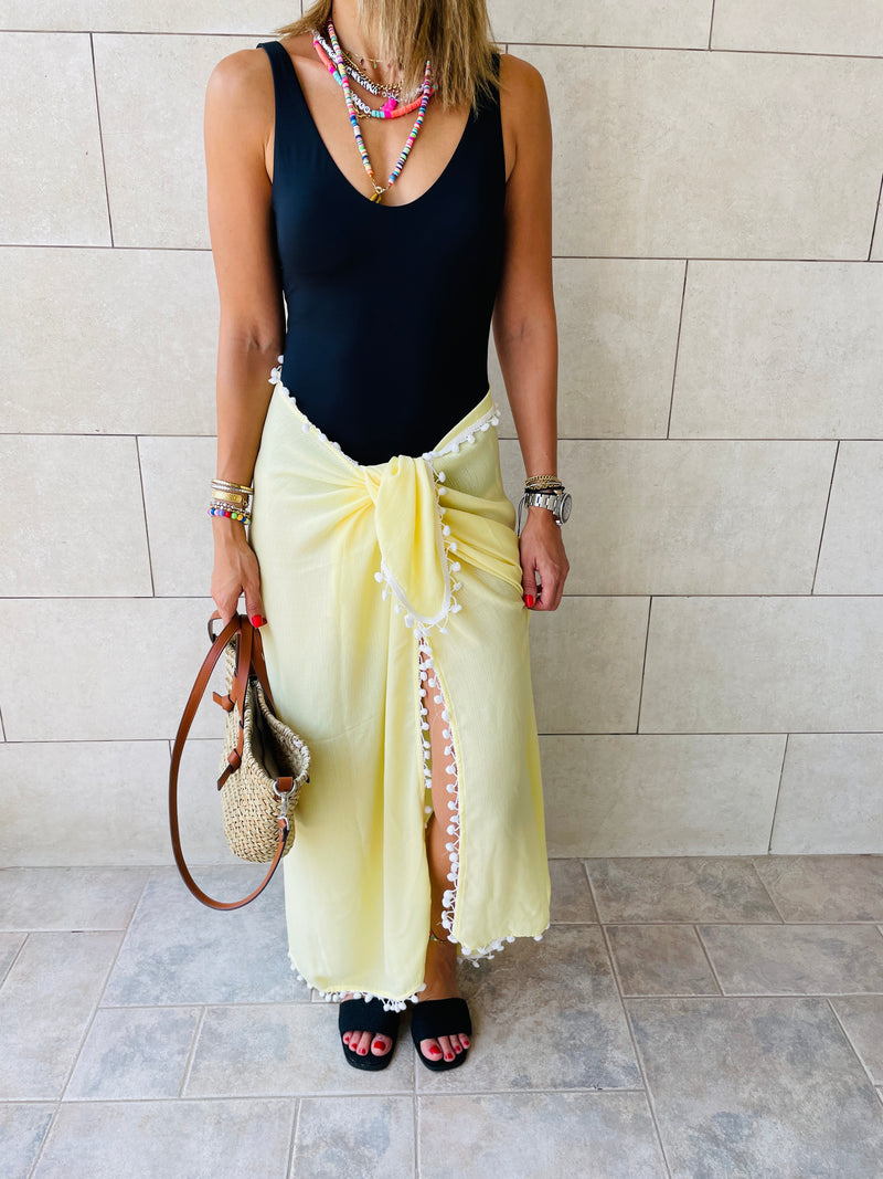 Yellow Summer Pareo Beach Wrap