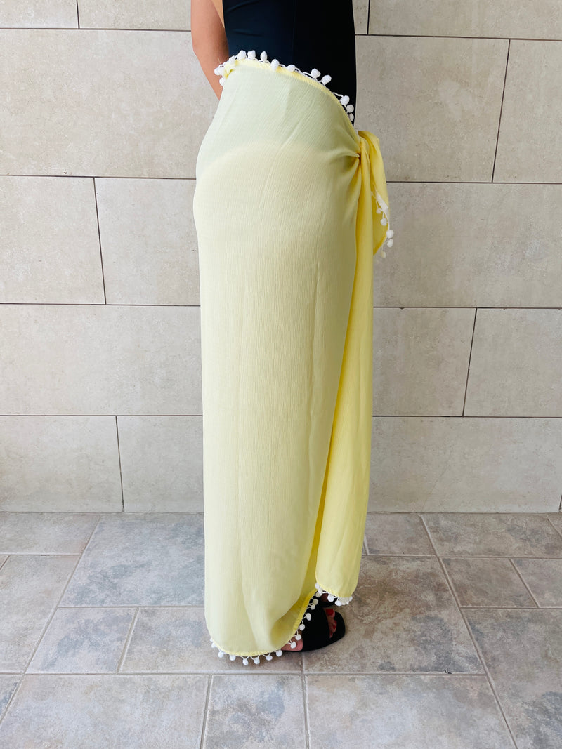 Yellow Summer Pareo Beach Wrap