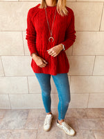 Rouge Tie Waist Pullover