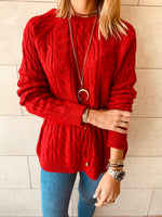 Rouge Tie Waist Pullover