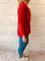 Rouge Tie Waist Pullover