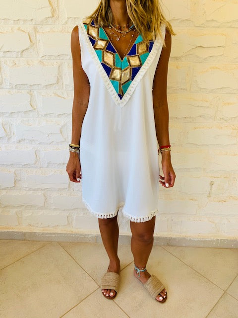White Milly Statement Dress