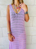 Lilac Beach Ready Crochet Dress