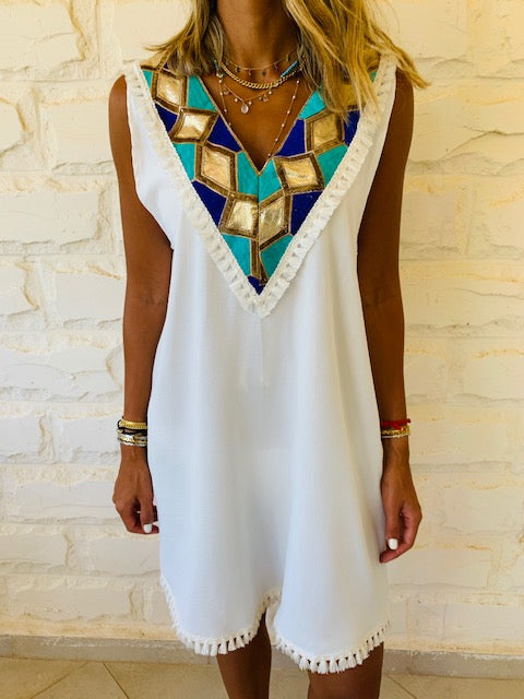 White Milly Statement Dress