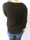 Black Ripped Back Pullover