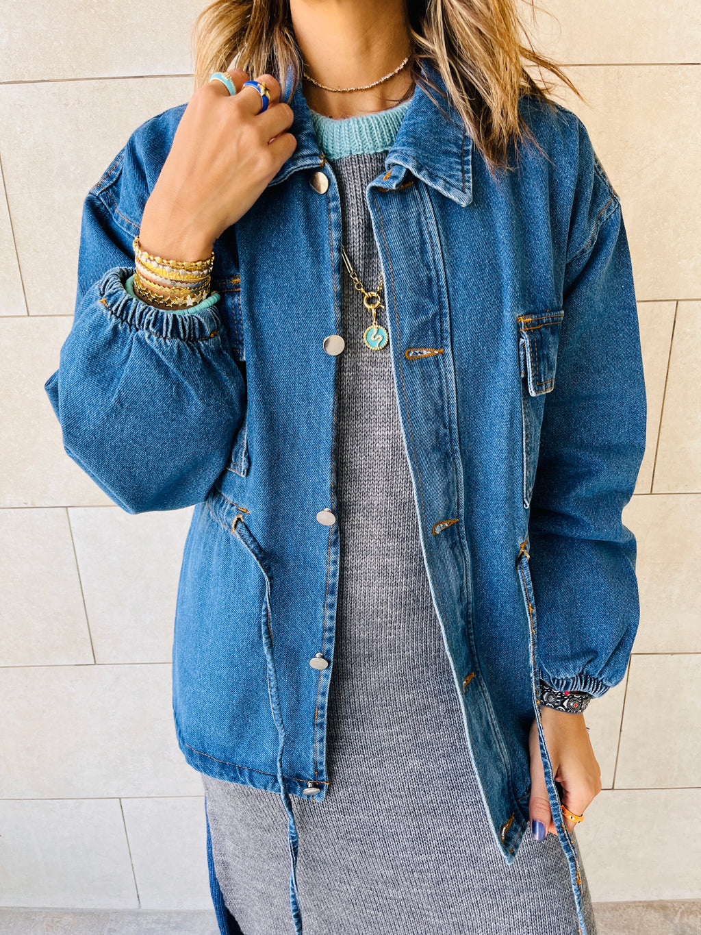 Dark Blue Traveler Denim Jacket