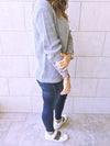 Grey Ripped Back Pullover