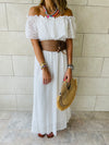 White Grecian Dress
