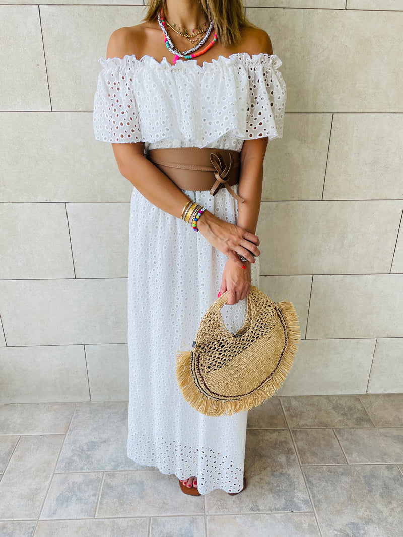 White Grecian Dress