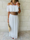 White Grecian Dress