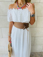White Grecian Dress