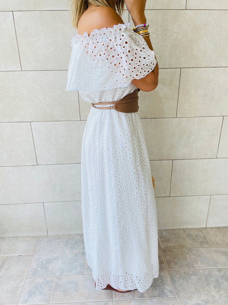 White Grecian Dress