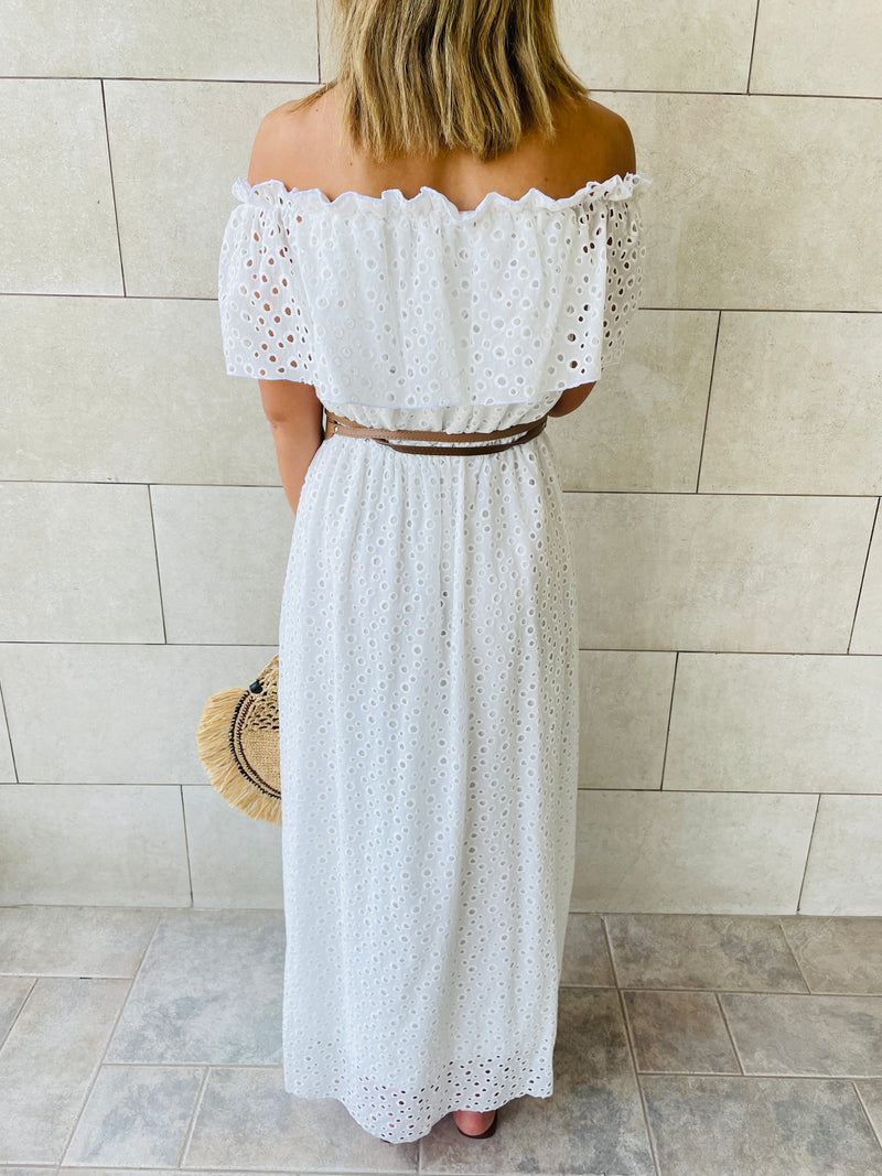White Grecian Dress