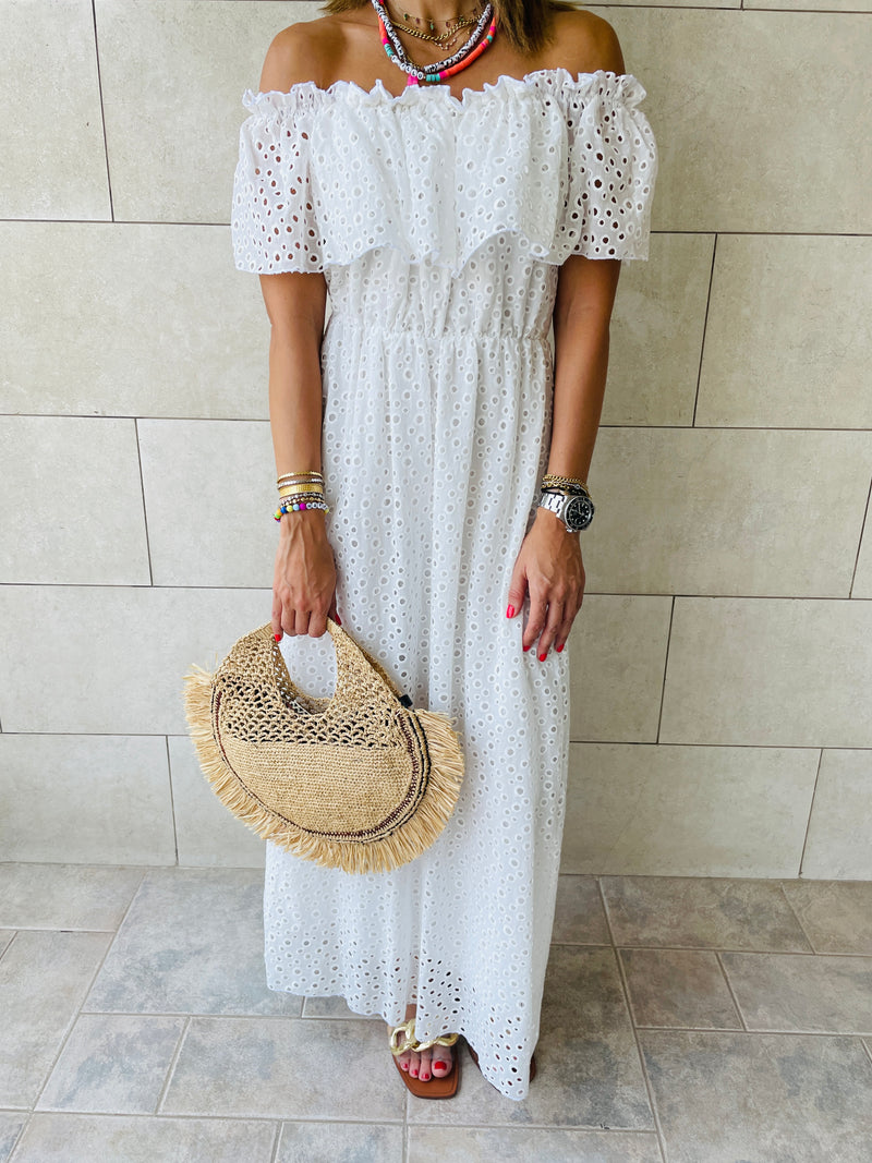 White Grecian Dress