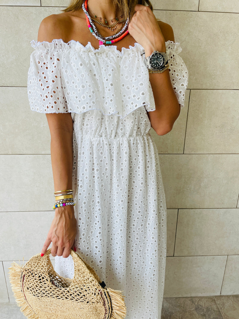 White Grecian Dress