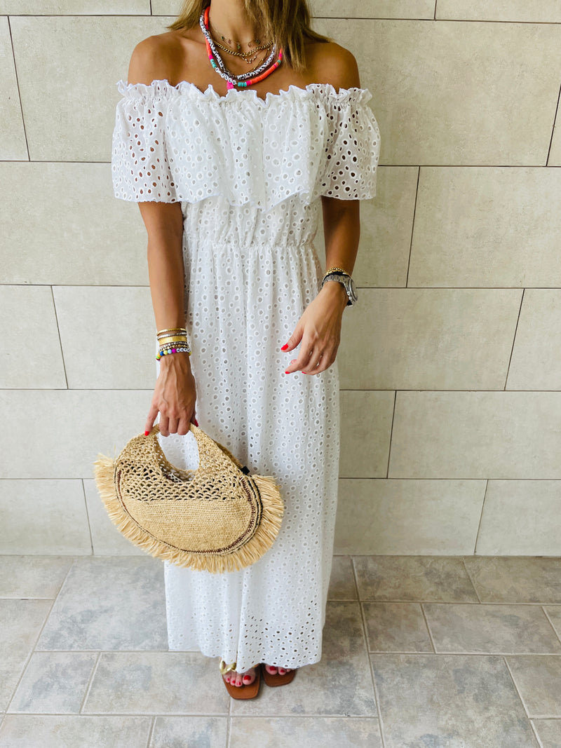 White Grecian Dress