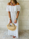 White Grecian Dress