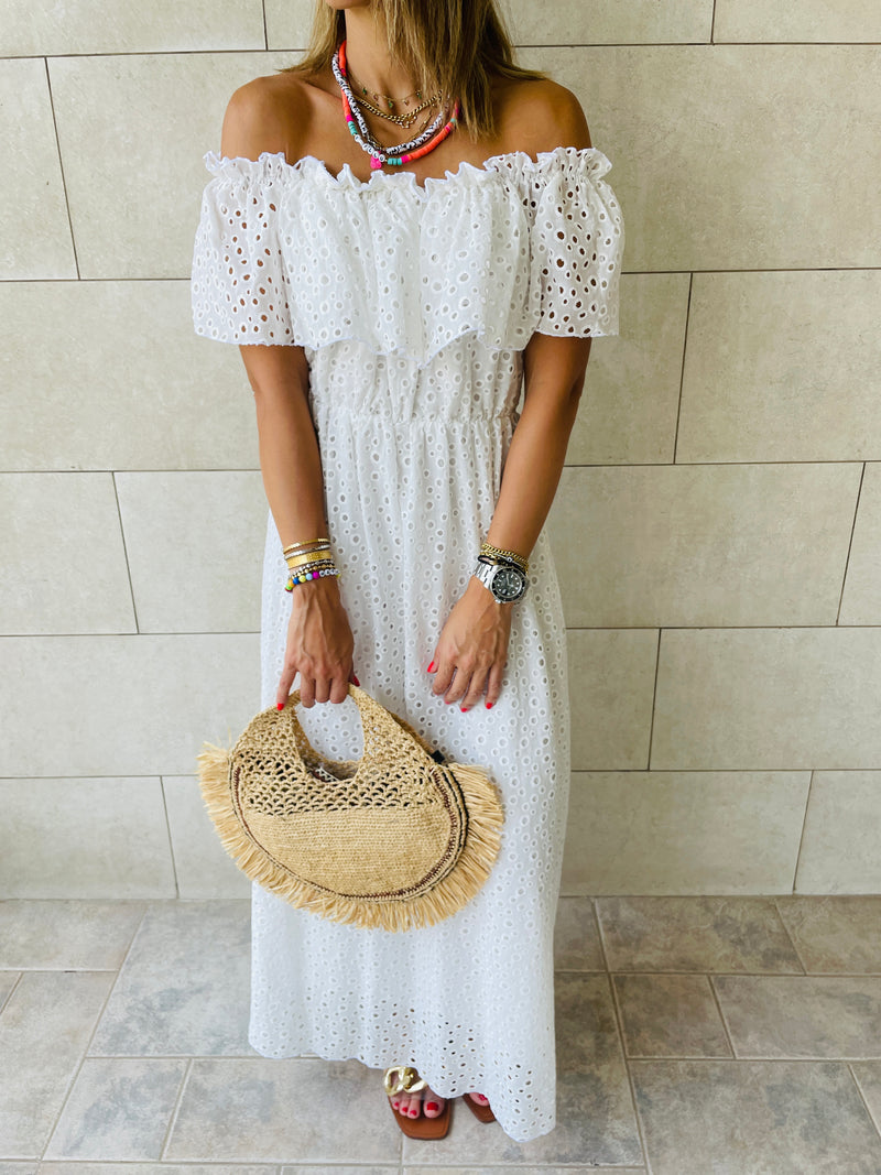 White Grecian Dress