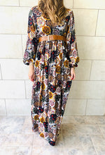Multi Orient Print Maxi Dress