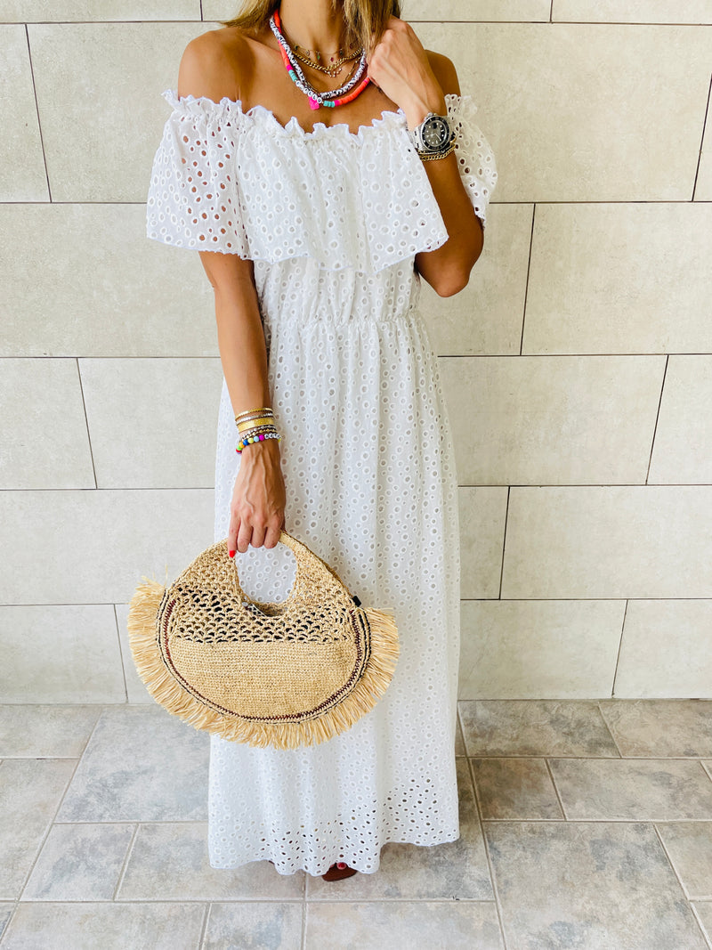 White Grecian Dress