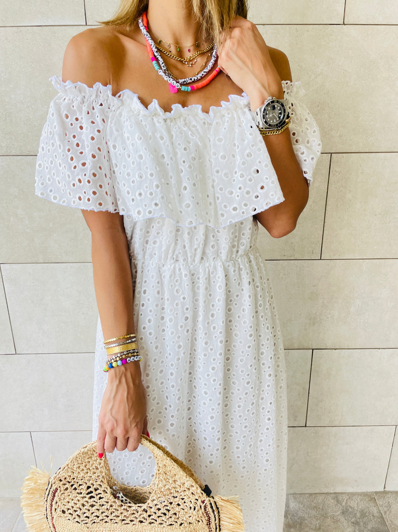 White Grecian Dress