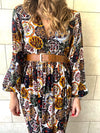 Multi Orient Print Maxi Dress
