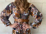 Multi Orient Print Maxi Dress