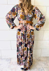 Multi Orient Print Maxi Dress