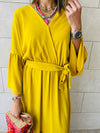 Mustard Athena Dress