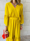 Mustard Athena Dress