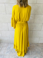 Mustard Athena Dress