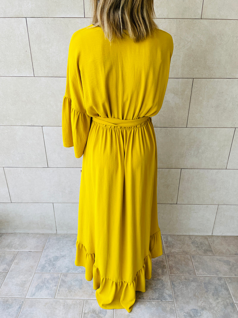 Mustard Athena Dress